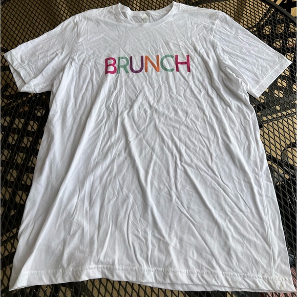 WOMENS WHITE BRUNCH TSHIRT PREOWNED - Picture 2 of 4